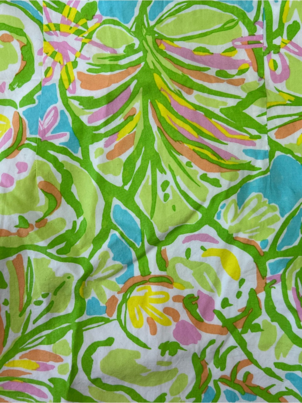 Lilly Pulitzer Girl's Sheath Dress Monstera Print 14 Green Gold Preppy Girly - Picture 3 of 9